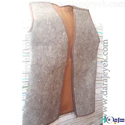 جلیقه نمدی از پشم طبیعی گوسفند
