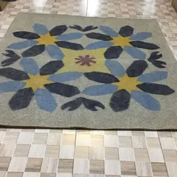 تشک نمدی دونفره طرح هندسی