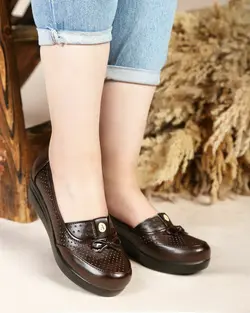 کفش مجلسی طبی زنانه چرمds00642