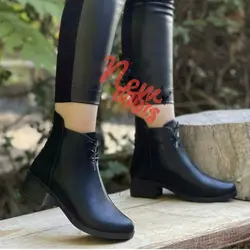کفش نیم بوت چرم مجلسی زنانهds00384