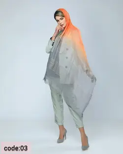 شال نخی لمه دار پولک دوزی03