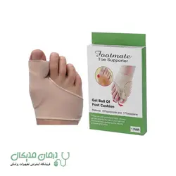 پد هالوکس والگوس سیلیکونی پارچه ای همراه با بین انگشتی Footmate