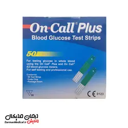نوار تست قند خون آن کال پلاس On Call Plus بسته 50 عددی