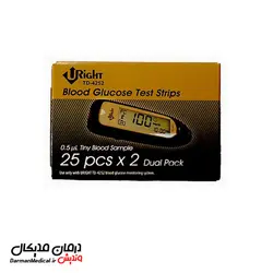 نوار تست قند خون U Right مدل TD-4252 بسته 50 عددی