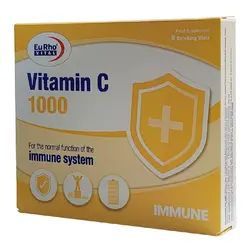 ویال ویتامین سی 1000 میلی گرم یوروویتال 6 عددی &ndash; دارونت