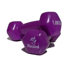 دمبل ایروبیک بانوان روکش دار 1کیلوگرمی(2 عددی) - کالای ورزشی دروازه مارکت