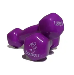 دمبل ایروبیک بانوان روکش دار 1.5کیلوگرمی(2 عددی) - کالای ورزشی دروازه مارکت
