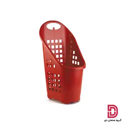 سبد خرید یکپارچه 40 لیتری پلاستیکی | قیمت سبد خرید با دسته یکپارچه - گروه صنعتی دی