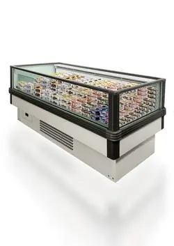 یخچال خوابیده مدل زاگرس پلاس سه طرف شیشه