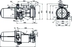کمپرسور اسکرو فراسکلد مدل CXH02-100-298Y | قیمت کمپرسور اسکرو گروه صنعتی دی
