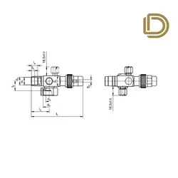 شیر روتولاک (شیر کمپرسور) دنالاین مدل v06 سایز 1/2