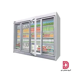 یخچال ایستاده درب دار انجماد سیستم مدل تفتان | قیمت یخچال فروشگاهی - گروه صنعتی دی