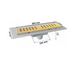 کفشور خطی رویه استیل طلایی MTS9300-400 مساتکنیک