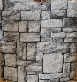 دیوارپوش فومی طرح سنگ طوسی جدید