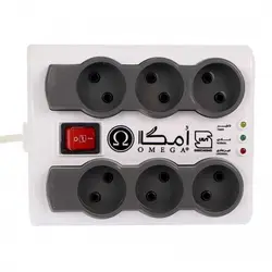 محافظ برق ۶ خانه Omega P6000 1.5m