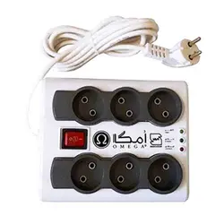 محافظ برق ۶ خانه Omega P6000 1.5m