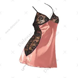 پیراهن خواب کوتاه ساتن با شورت لامبادا - فروشگاه دلنسی - ورود آقایان آزاد میباشد