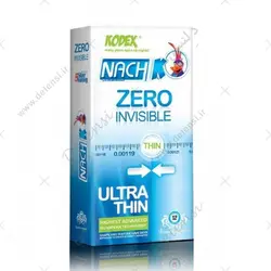 کاندوم 12 تایی ناچ کدکس فوق العاده نازک نامرئی NACH KODEX-ZERO-INVISIBLE