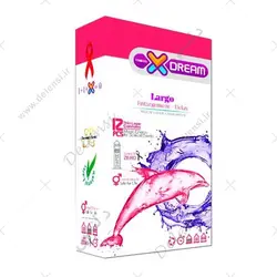کاندوم 12 تایی بزرگ کننده  ایکس دریم لارگو X DREAM Largo