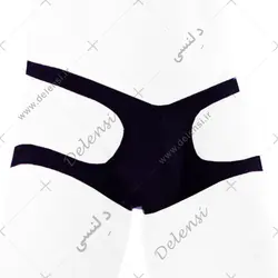 شورت مردانه کنار باز اسلیپ - دلنسی - لباس زیر فانتزی مردانه مشکی