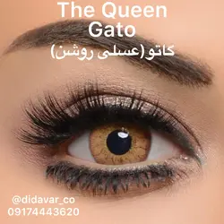 لنز رنگی گاتو(عسلی روشن) - The Queen | شرکت دیدآور - خرید لنز رنگی و طبی چشمی با کیفیت و ارزان