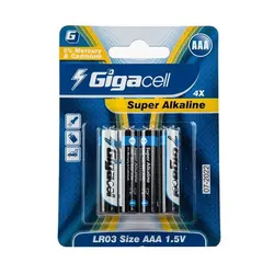 باتری نیم قلمی گیگاسل مدل Super Alkaline بسته 4 عددی