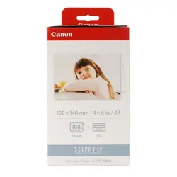 کارتریج کاغذ عکس کانن مدل Canon SELPHY paper KP-108IN | دیدبرتر