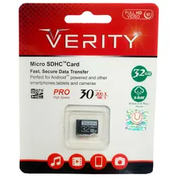 رم میکرو Verity 32GB 30MB/s بدون خشاب