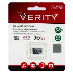 رم میکرو Verity 32GB 30MB/s بدون خشاب