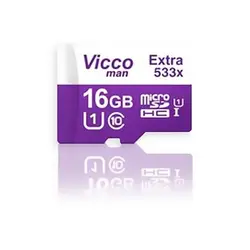 کارت حافظه microSDHC ویکو من مدل Extre 533X کلاس 10 استاندارد UHS-I U1 سرعت 80MBps ظرفیت 16 گیگابایت همراه با آداپتور SD