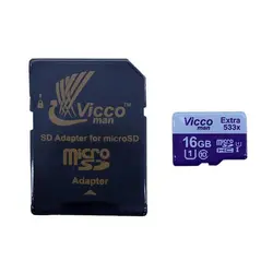 کارت حافظه microSDHC ویکو من مدل Extre 533X کلاس 10 استاندارد UHS-I U1 سرعت 80MBps ظرفیت 16 گیگابایت همراه با آداپتور SD