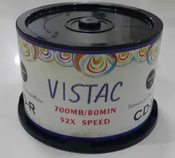 باکس سی دی خام ۵۰ عددی ویستک –  Vistac 700MB CD-R