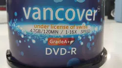 باکس دی وی دی خام ۵۰ عددی ونکوور – Vancover 4.7GB DVD-R