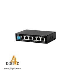 سوئیچ 6 پورت گیگابیتی و دسکتاپ دی لینک مدل DeS-F1006P-E