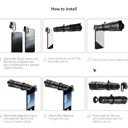 لنز زوم موبایل اپکسل Apexel 36x Mobile Zoom Lens