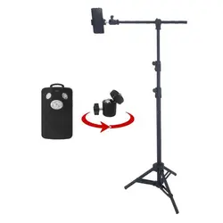 سه پایه موبایل مادوکس Madox mobile tripod holder G2 + بال هد + ریموت کنترل بلوتوثی موبایل یانتنگ - دیجی آرکی