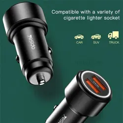 شارژر فندکی فست شارژ یسیدو Yesido Y43 Car Charger