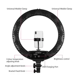 رینگ لایت مدل led ring light KY-BK416 65W