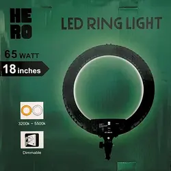 رینگ لایت مدل led ring light KY-BK416 65W