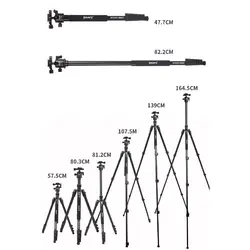 سه پایه دوربین عکاسی جیماری Jmary Tripod  KT325+NB30