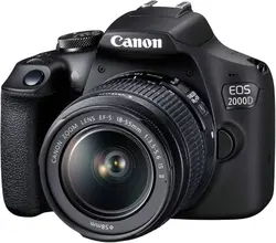 کیت دانشجویی دوربین کانن 2000D EF-S 18-55mm IS II،کیف ویست VD20L،کارت حافظه سن دیسکMicro SD 64G 170mb/s و کاور سیلیکونی کانن 2000D
