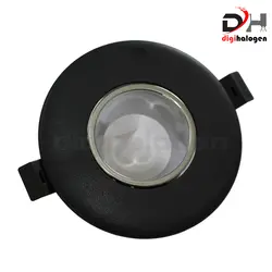 قاب هالوژن پارس لایت عمیق مدل مشکی کروم براق F445BH