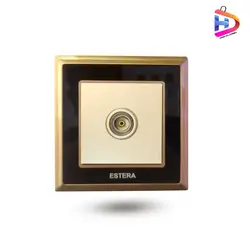 پریز آنتن TV دور بژ مشکی مدل الارا پلاس استرا