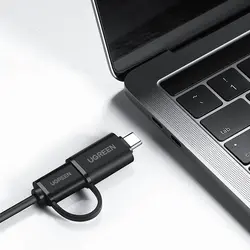 هاب USB3.0 و TYPE C برند UGREEN مدل 40850