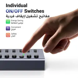 هاب 7 پورت USB3.0 یوگرین مدل 90306/CM481