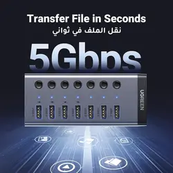 هاب 7 پورت USB3.0 یوگرین مدل 90306/CM481