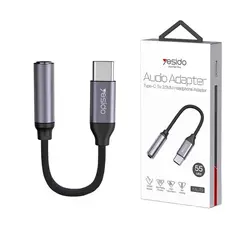 مبدل USB-C به جک 3.5 میلی متری یسیدو مدل YAU-19