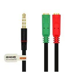 کابل تفکیک صدای میکروفون و هدفون برند ZICO