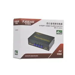 سوییچ 4 پورت AV برند FJGEAR مدل FJ-401AV
