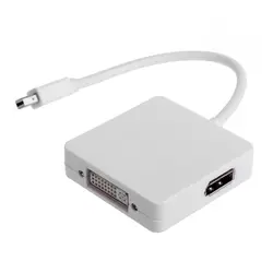 تبدیل Mini DisplayPort به HDMI و DVI و DisplayPort مدل Combo